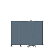 Wallmount Room Divider - 6'H x 9' 2"L - 5 Panel, Lake, Fabric