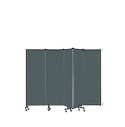 Wallmount Room Divider - 6'H x 9' 2"L - 5 Panel, Mallard, Fabric