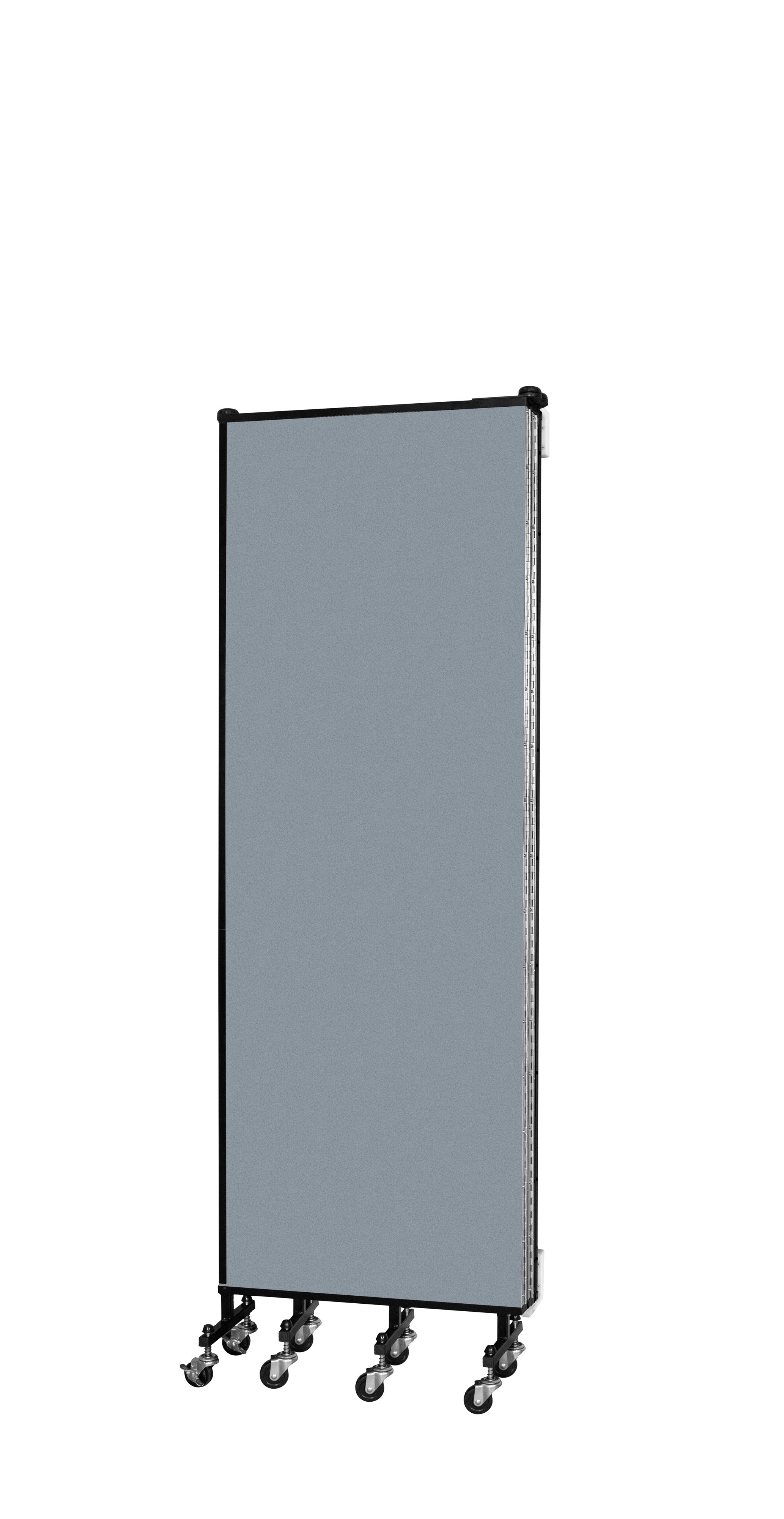 Wallmount Room Divider - 6'H x 9' 2"L - 5 Panel, Blue Tide, Vinyl