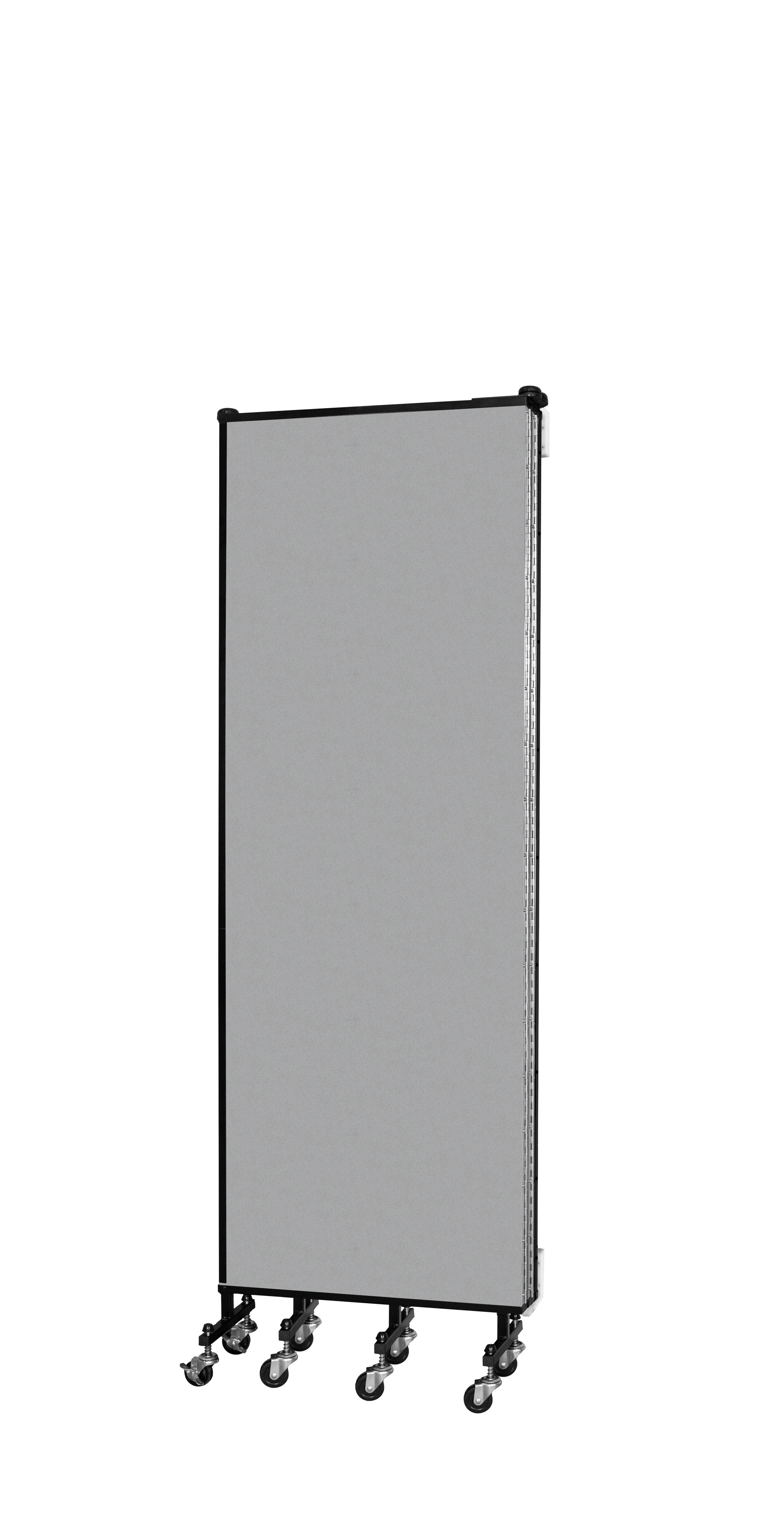 Wallmount Room Divider - 6'H x 9' 2"L - 5 Panel, Granite, Vinyl