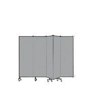 Wallmount Room Divider - 6'H x 9' 2"L - 5 Panel, Granite, Vinyl