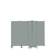 Wallmount Room Divider - 6'H x 9' 2"L - 5 Panel, Mint, Vinyl