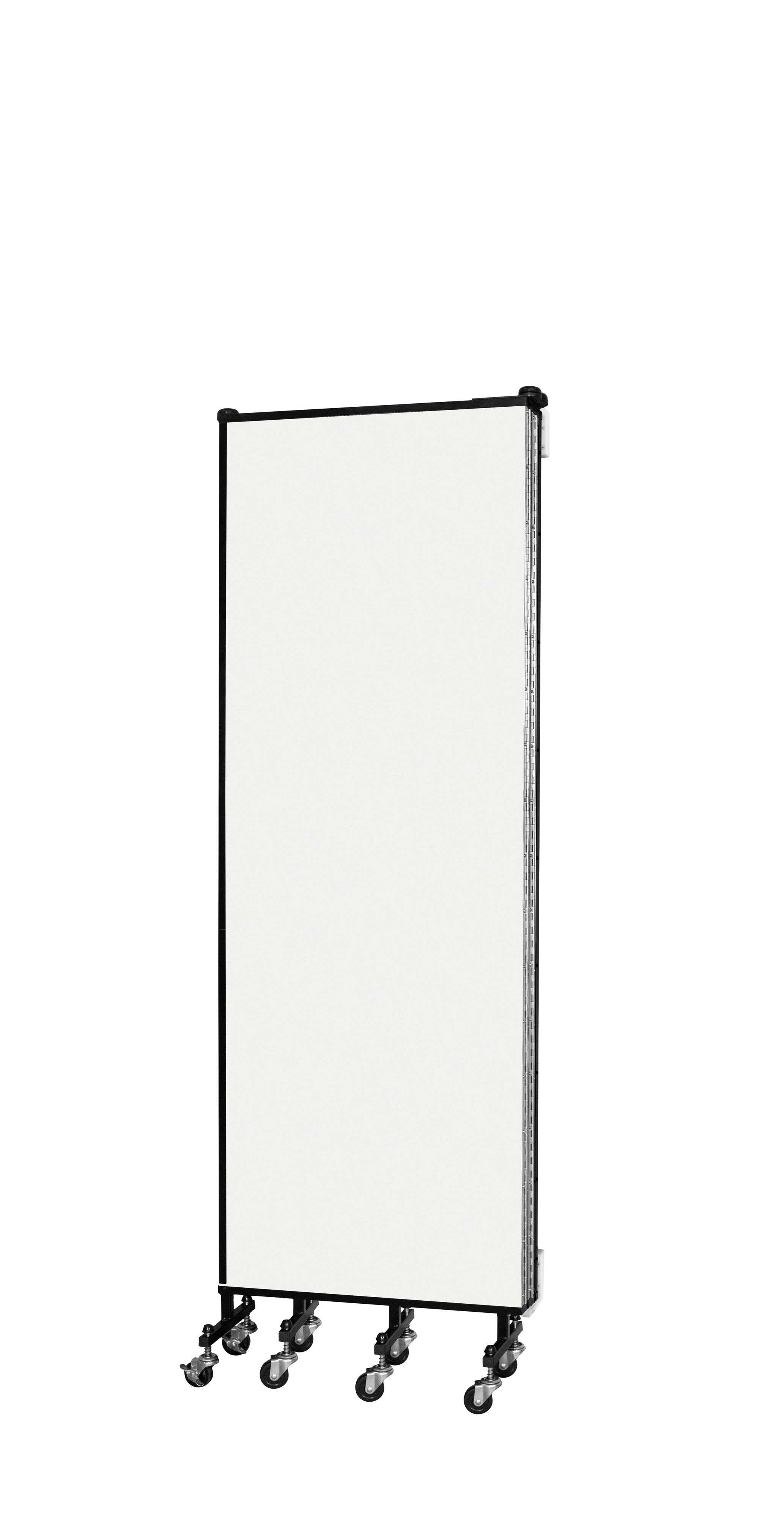 Wallmount Room Divider - 6'H x 9' 2"L - 5 Panel, Ice, Vinyl