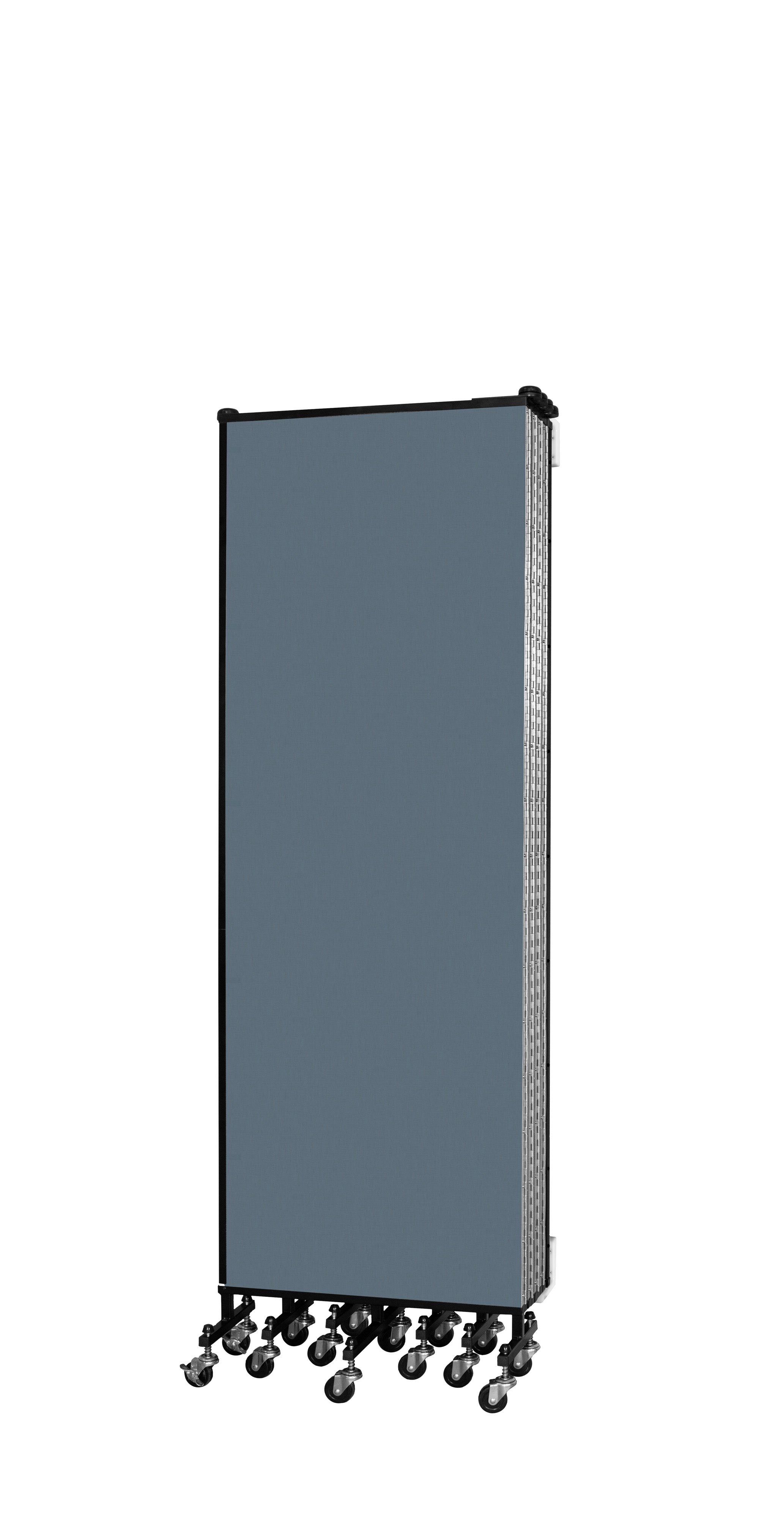 Wallmount Room Divider - 6'H x 16' 6"L - 9 Panel, Lake, Fabric