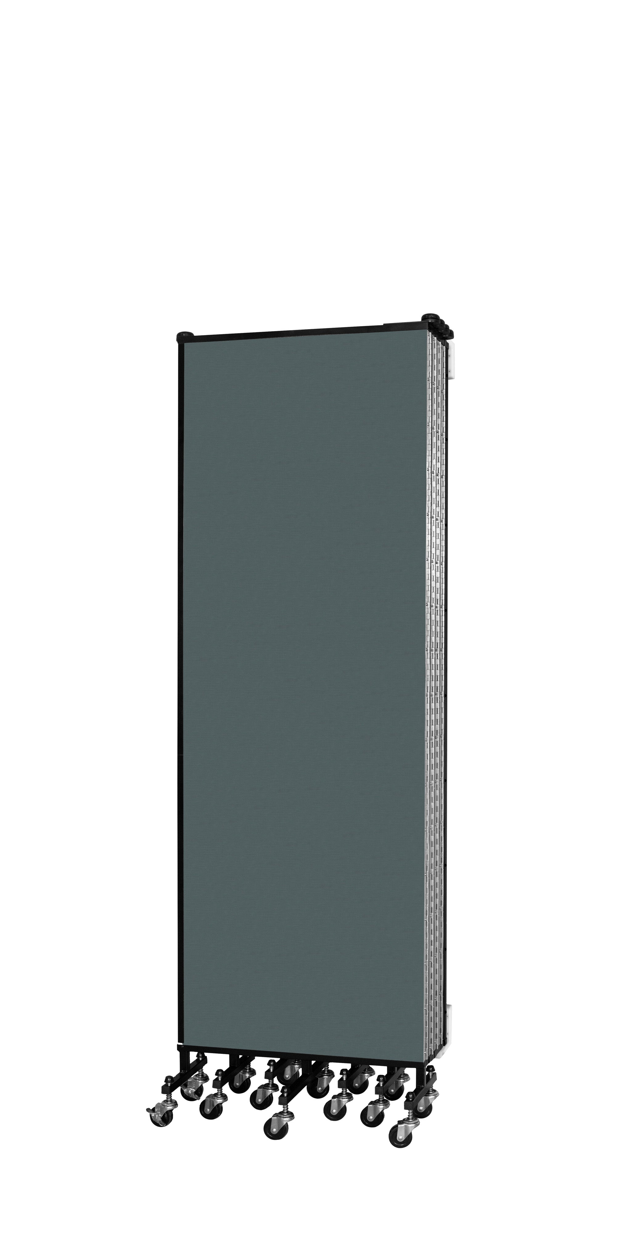 Wallmount Room Divider - 6'H x 16' 6"L - 9 Panel, Mallard, Fabric