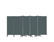 Wallmount Room Divider - 6'H x 16' 6"L - 9 Panel, Mallard, Fabric