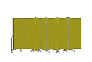 Wallmount Room Divider - 6' 8"H x 20 '2"L - 11 Panel, Apple Green, Fabric