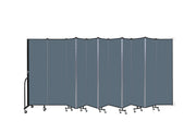 Wallmount Room Divider - 6' 8"H x 20 '2"L - 11 Panel, Lake, Fabric
