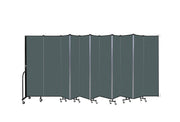 Wallmount Room Divider - 6' 8"H x 20 '2"L - 11 Panel, Mallard, Fabric
