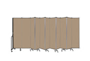 Wallmount Room Divider - 6' 8"H x 20 '2"L - 11 Panel, Desert, Fabric