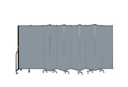 Wallmount Room Divider - 6' 8"H x 20 '2"L - 11 Panel, Blue Tide, Vinyl
