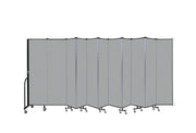 Wallmount Room Divider - 6' 8"H x 20 '2"L - 11 Panel, Granite, Vinyl