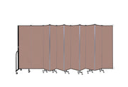 Wallmount Room Divider - 6' 8"H x 20 '2"L - 11 Panel, Rasberry, Vinyl