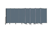 Wallmount Room Divider - 6' 8"H x 23' 10" - 13 Panel, Lake, Fabric