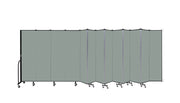 Wallmount Room Divider - 6' 8"H x 23' 10" - 13 Panel, Mint, Vinyl