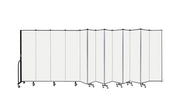 Wallmount Room Divider - 6' 8"H x 23' 10" - 13 Panel, Ice, Vinyl