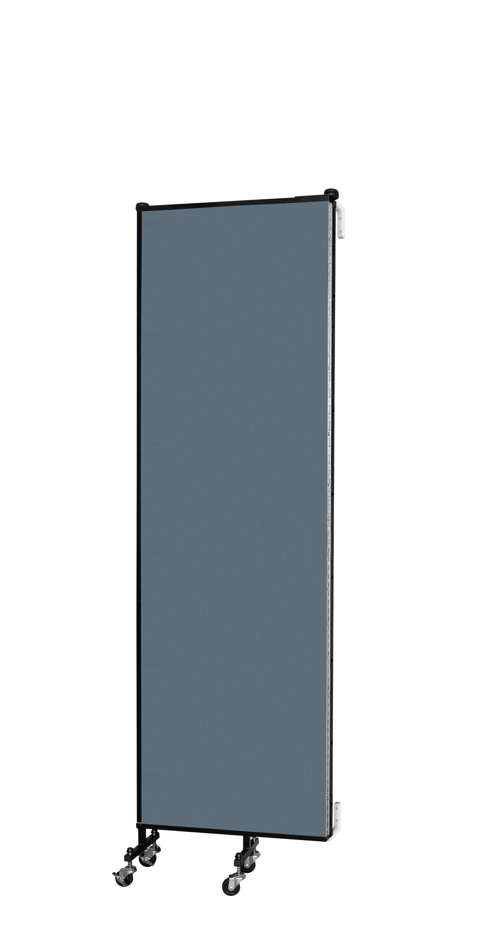 Wallmount Room Divider - 6' 8"H x 5' 6"L - 3 Panel, Lake, Fabric