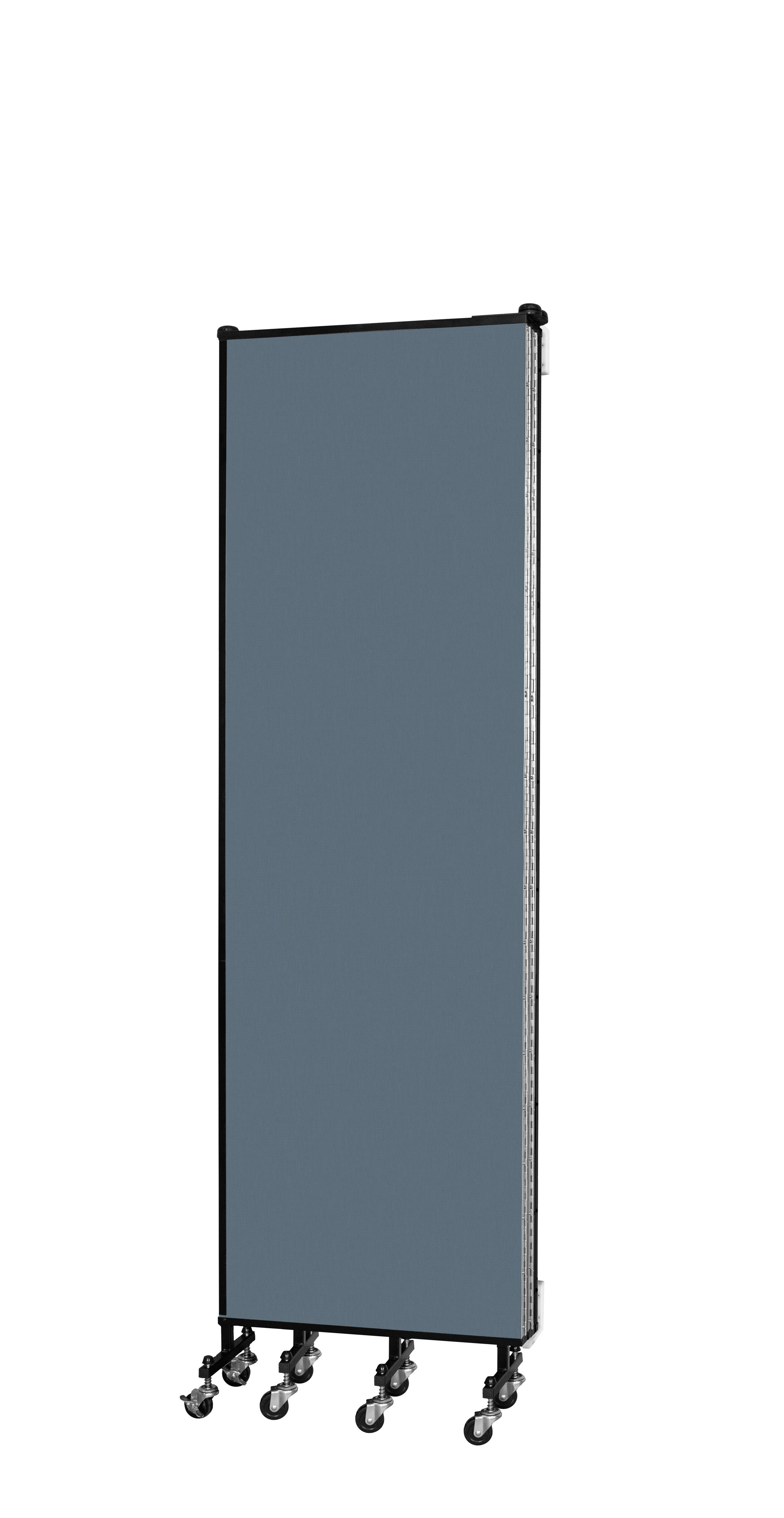 Wallmount Room Divider - 6' 8"H x 9' 2"L - 5 Panel, Lake, Fabric