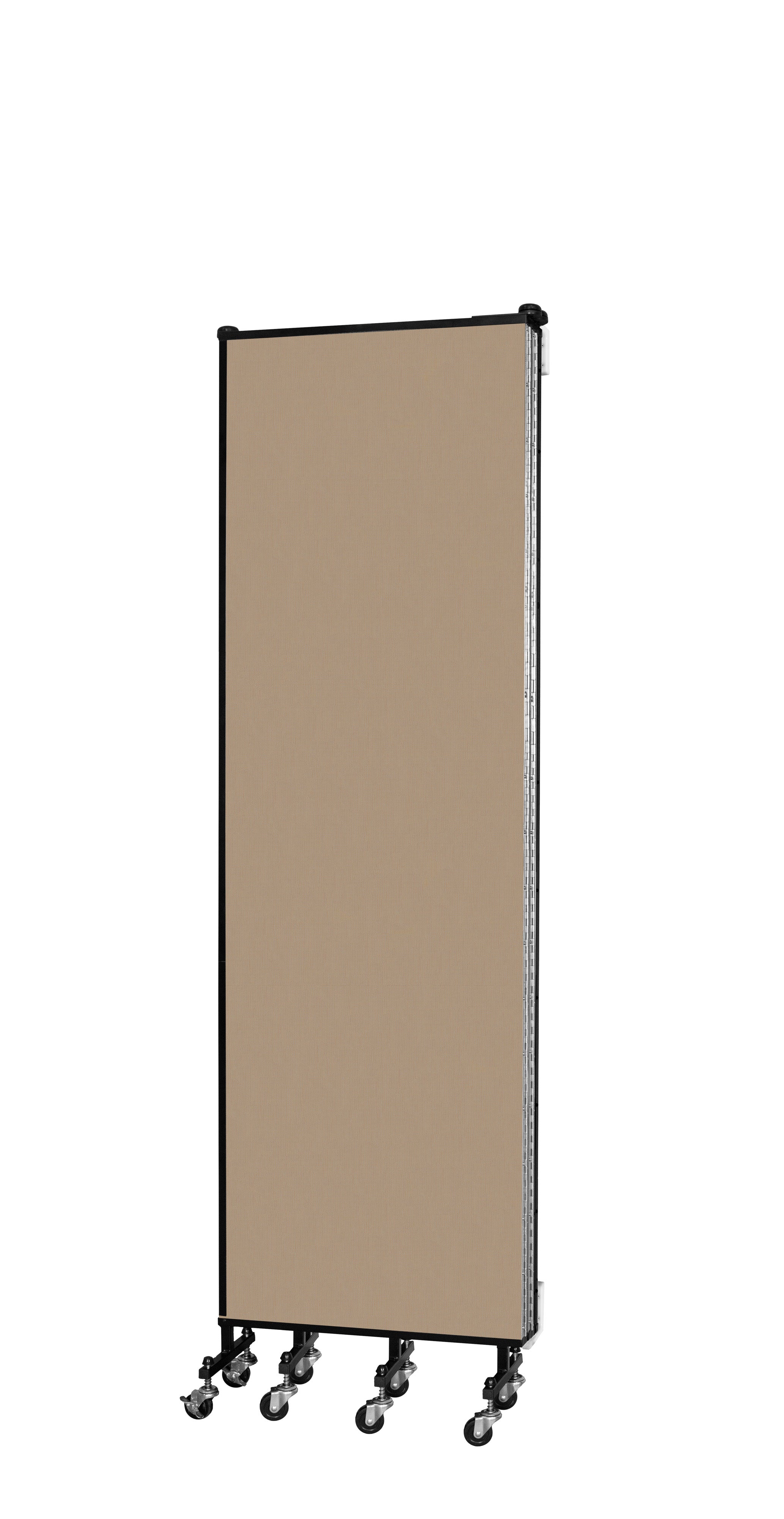 Wallmount Room Divider - 6' 8"H x 9' 2"L - 5 Panel, Desert, Fabric