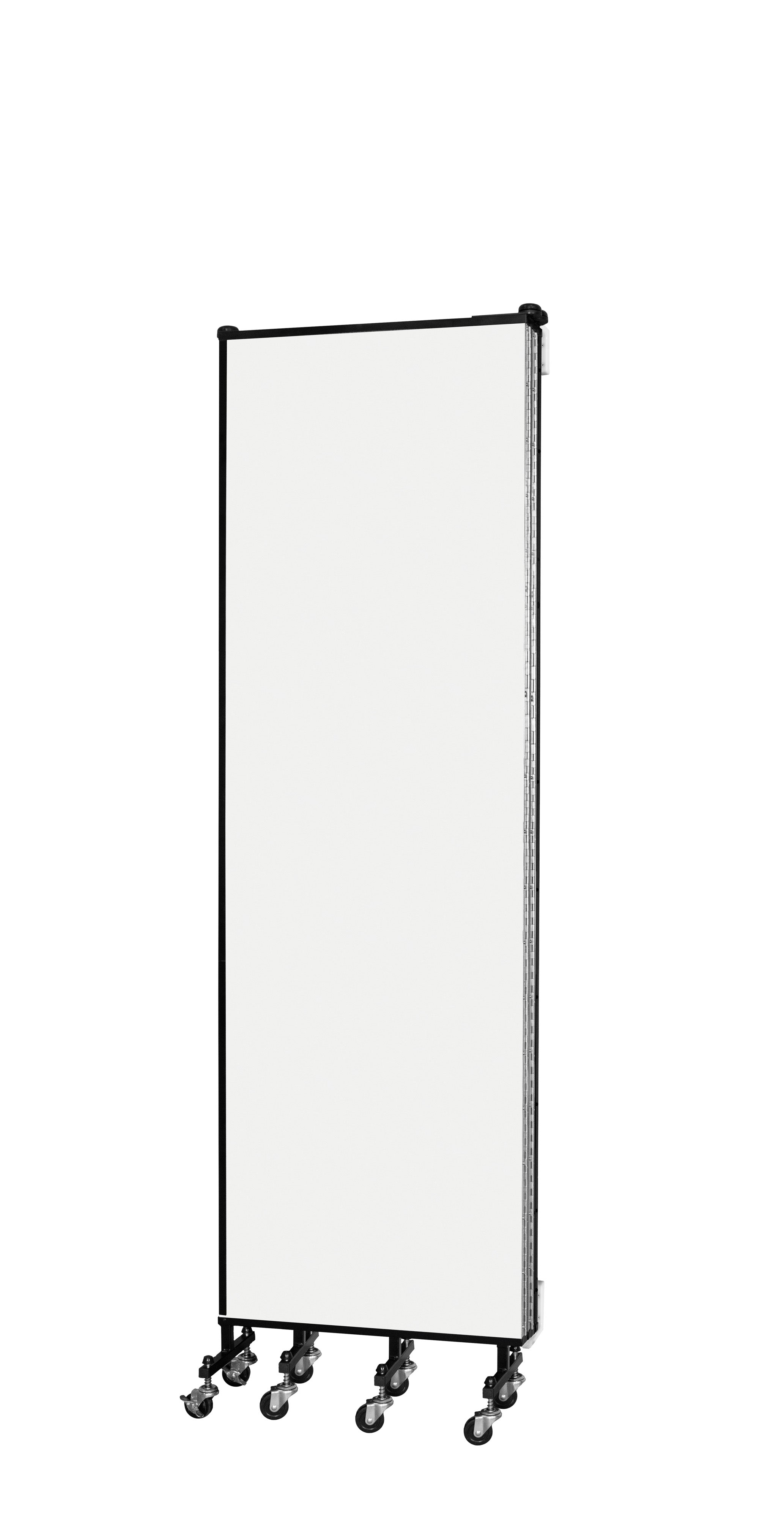Wallmount Room Divider - 6' 8"H x 9' 2"L - 5 Panel, Ice, Vinyl
