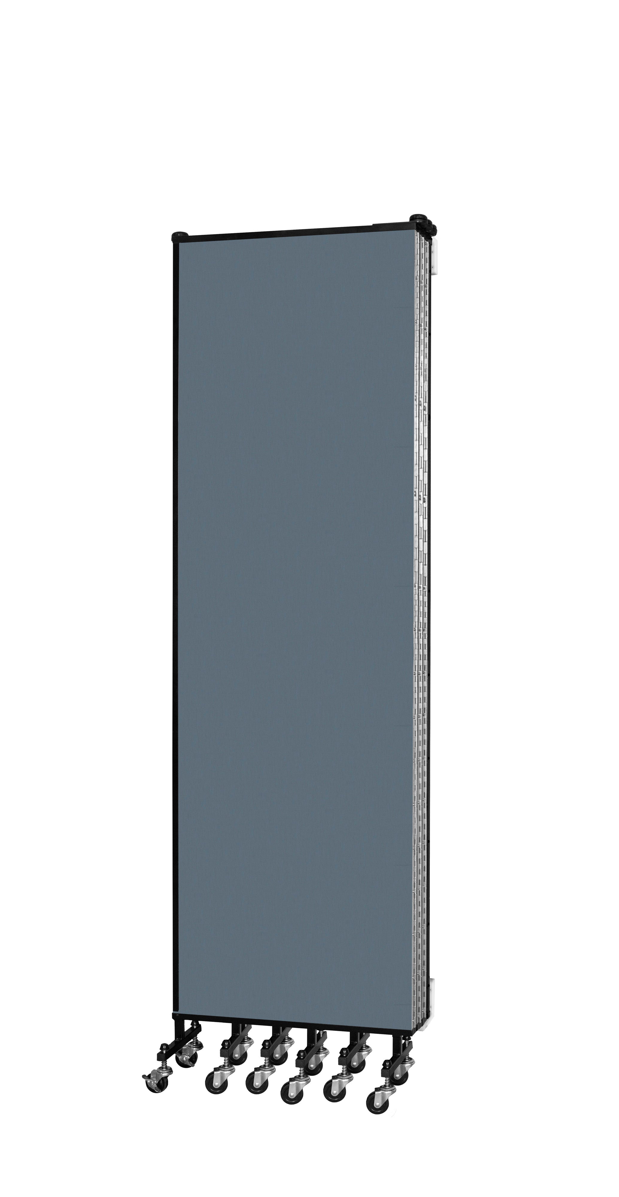 Wallmount Room Divider - 6' 8"H x 12' 10"L - 7 Panel, Lake, Fabric