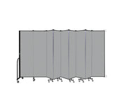 Wallmount Room Divider - 6' 8"H x 16' 6"L - 9 Panel, Granite, Vinyl