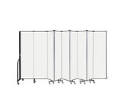 Wallmount Room Divider - 6' 8"H x 16' 6"L - 9 Panel, Ice, Vinyl