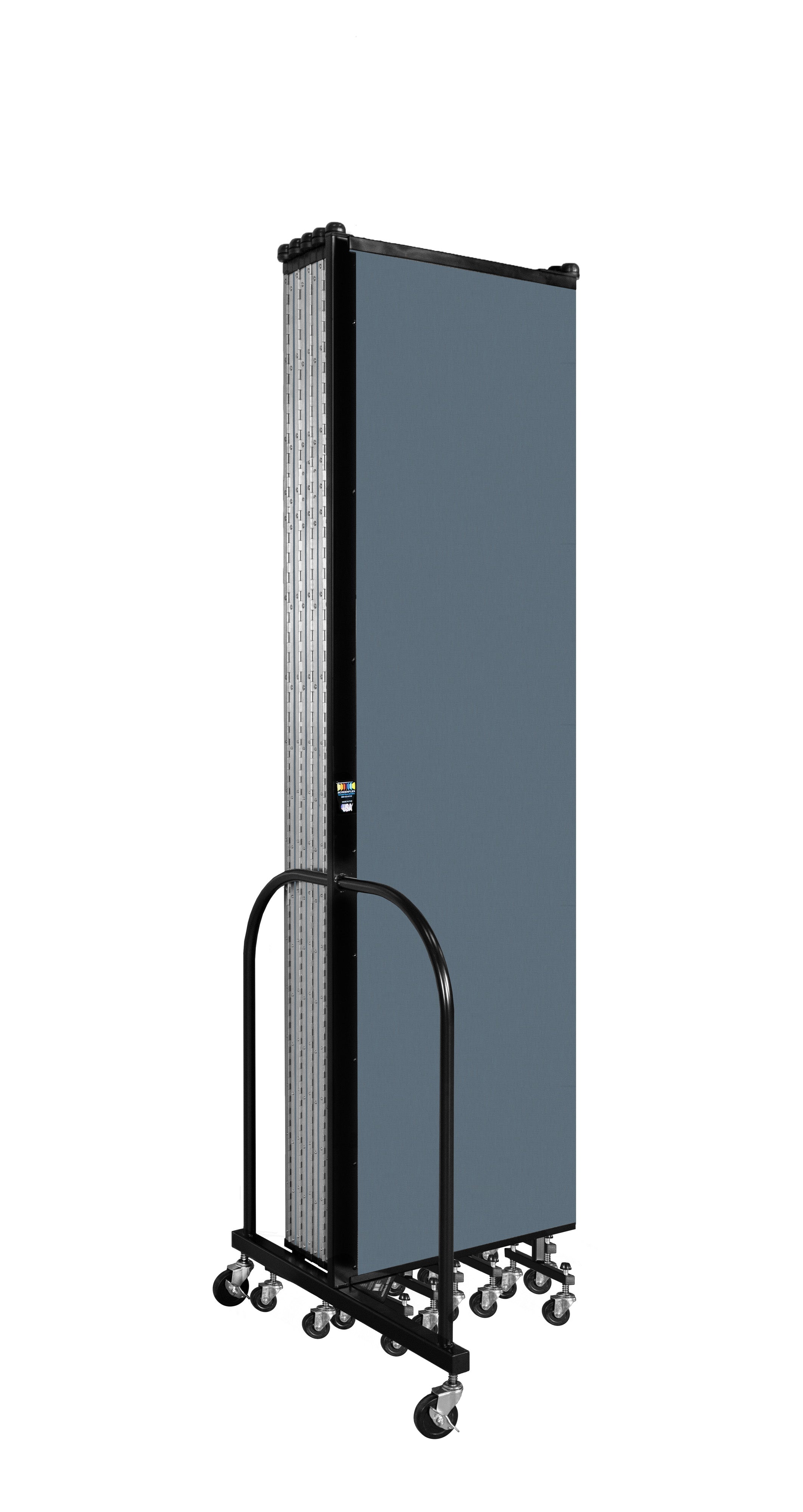 Wallmount Room Divider - 7' 4"H x 20' 2"L - 11 Panel, Lake, Fabric