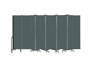 Wallmount Room Divider - 7' 4"H x 20' 2"L - 11 Panel, Mallard, Fabric