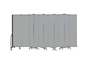 Wallmount Room Divider - 7' 4"H x 20' 2"L - 11 Panel, Granite, Vinyl