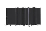 Wallmount Room Divider - 7' 4"H x 20' 2"L - 11 Panel, Coal, Vinyl