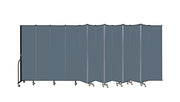 Wallmount Room Divider - 7' 4"H x 23' 10" - 13 Panel, Lake, Fabric