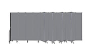 Wallmount Room Divider - 7' 4"H x 23' 10" - 13 Panel, Stone, Fabric