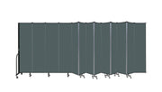 Wallmount Room Divider - 7' 4"H x 23' 10" - 13 Panel, Mallard, Fabric