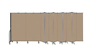 Wallmount Room Divider - 7' 4"H x 23' 10" - 13 Panel, Desert, Fabric