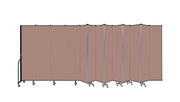 Wallmount Room Divider - 7' 4"H x 23' 10" - 13 Panel, Rasberry, Vinyl