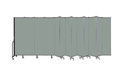Wallmount Room Divider - 7' 4"H x 23' 10" - 13 Panel, Mint, Vinyl