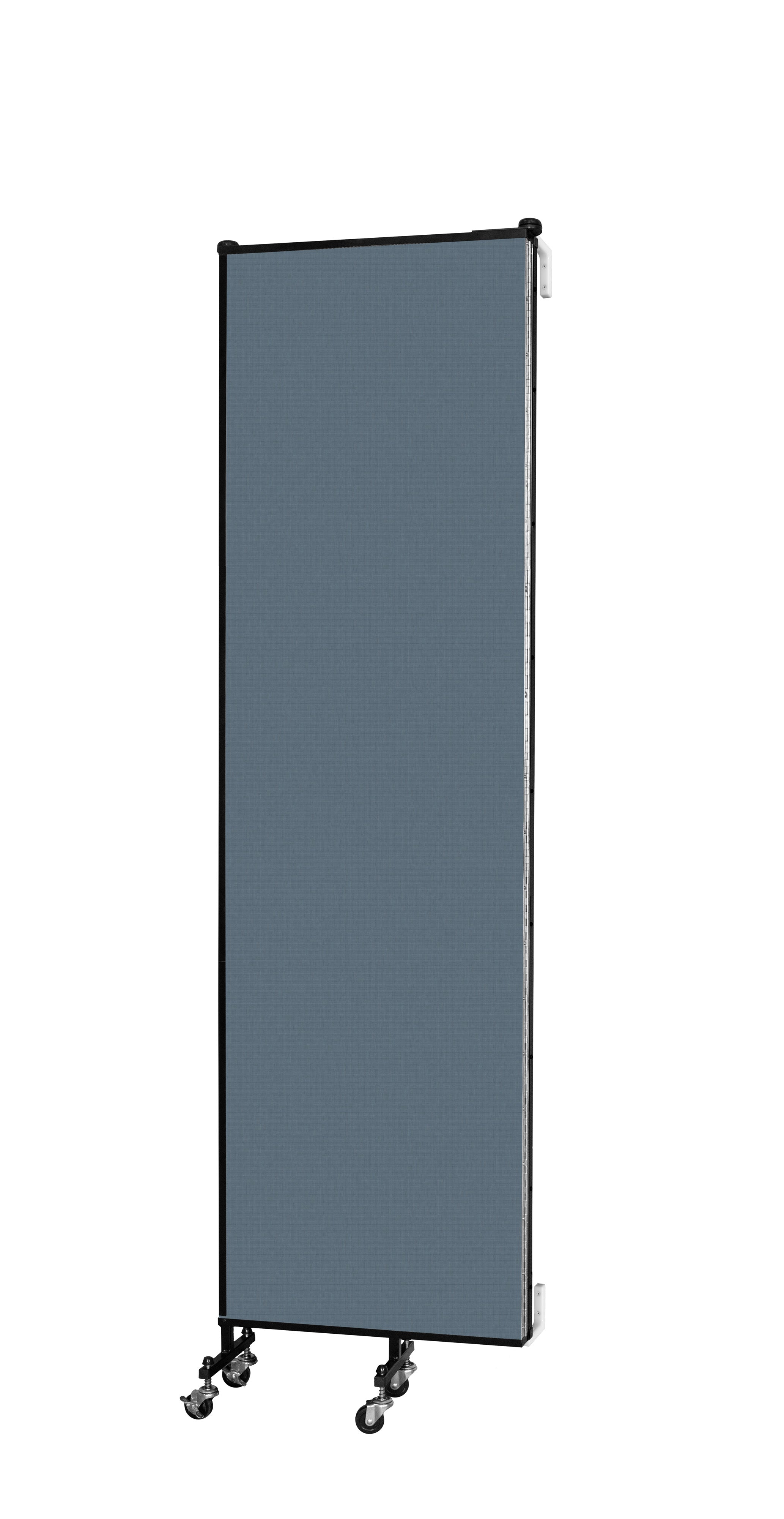 Wallmount Room Divider - 7' 4"H x 5' 6"L - 3 Panel, Lake, Fabric