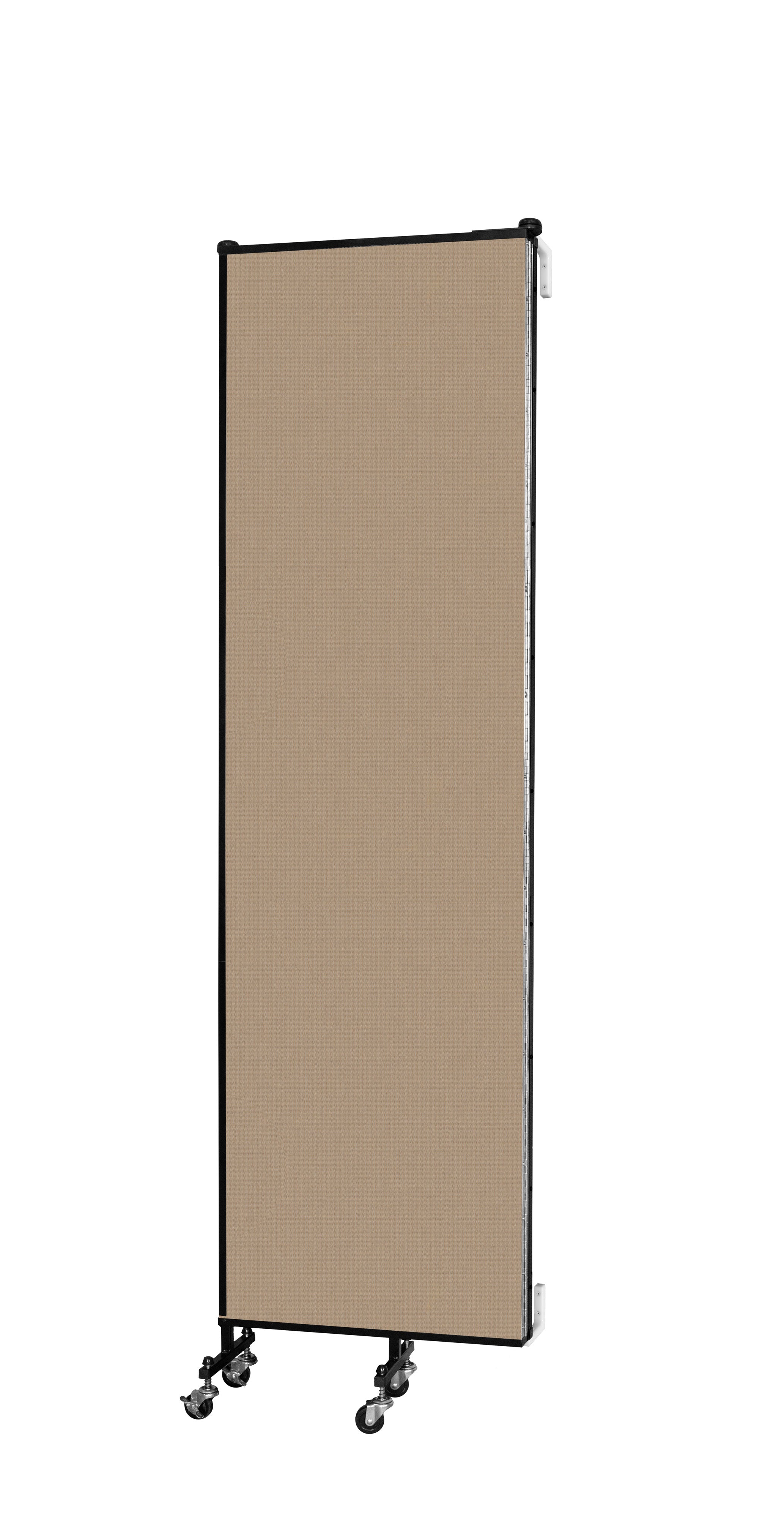 Wallmount Room Divider - 7' 4"H x 5' 6"L - 3 Panel, Desert, Fabric