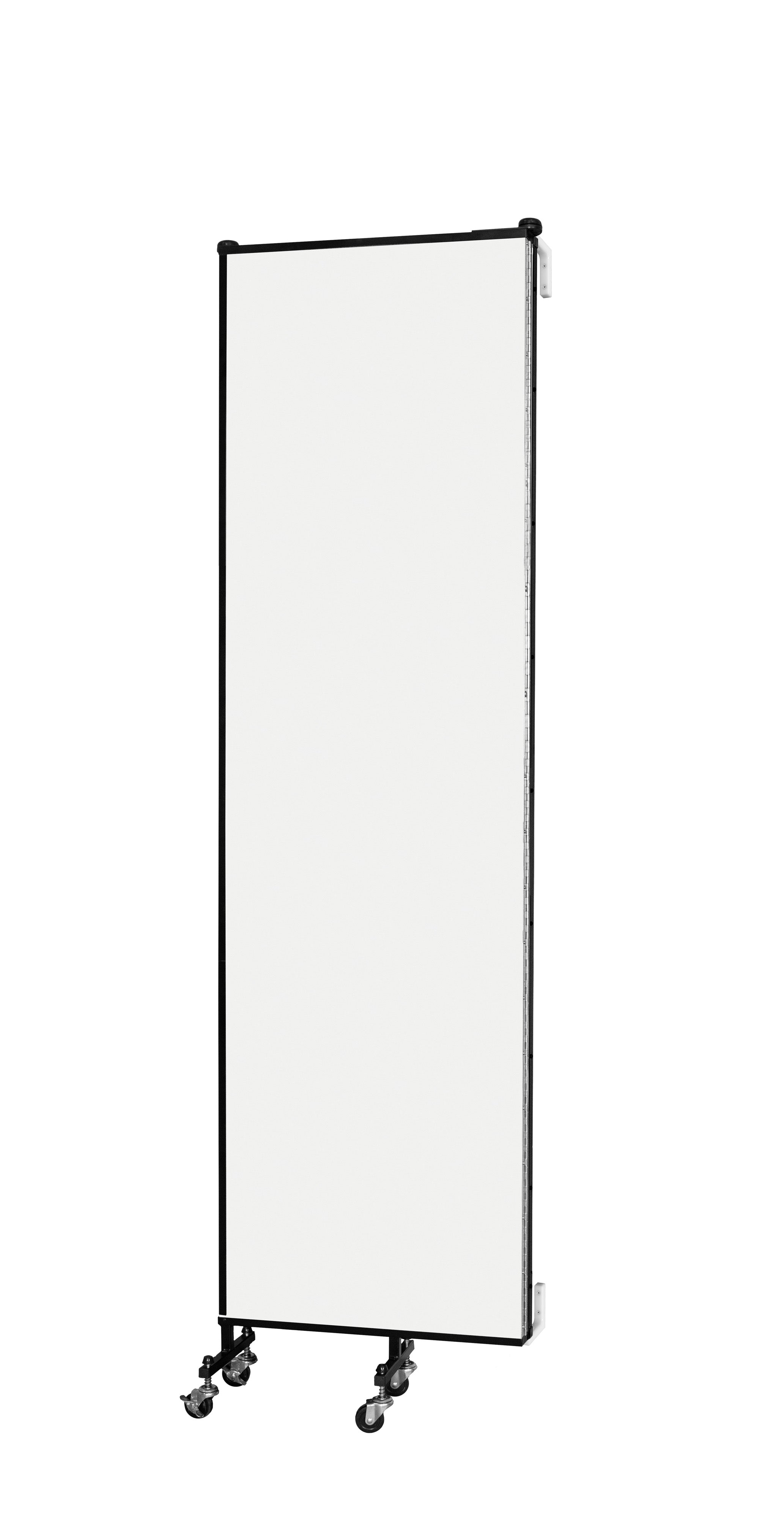 Wallmount Room Divider - 7' 4"H x 5' 6"L - 3 Panel, Ice, Vinyl