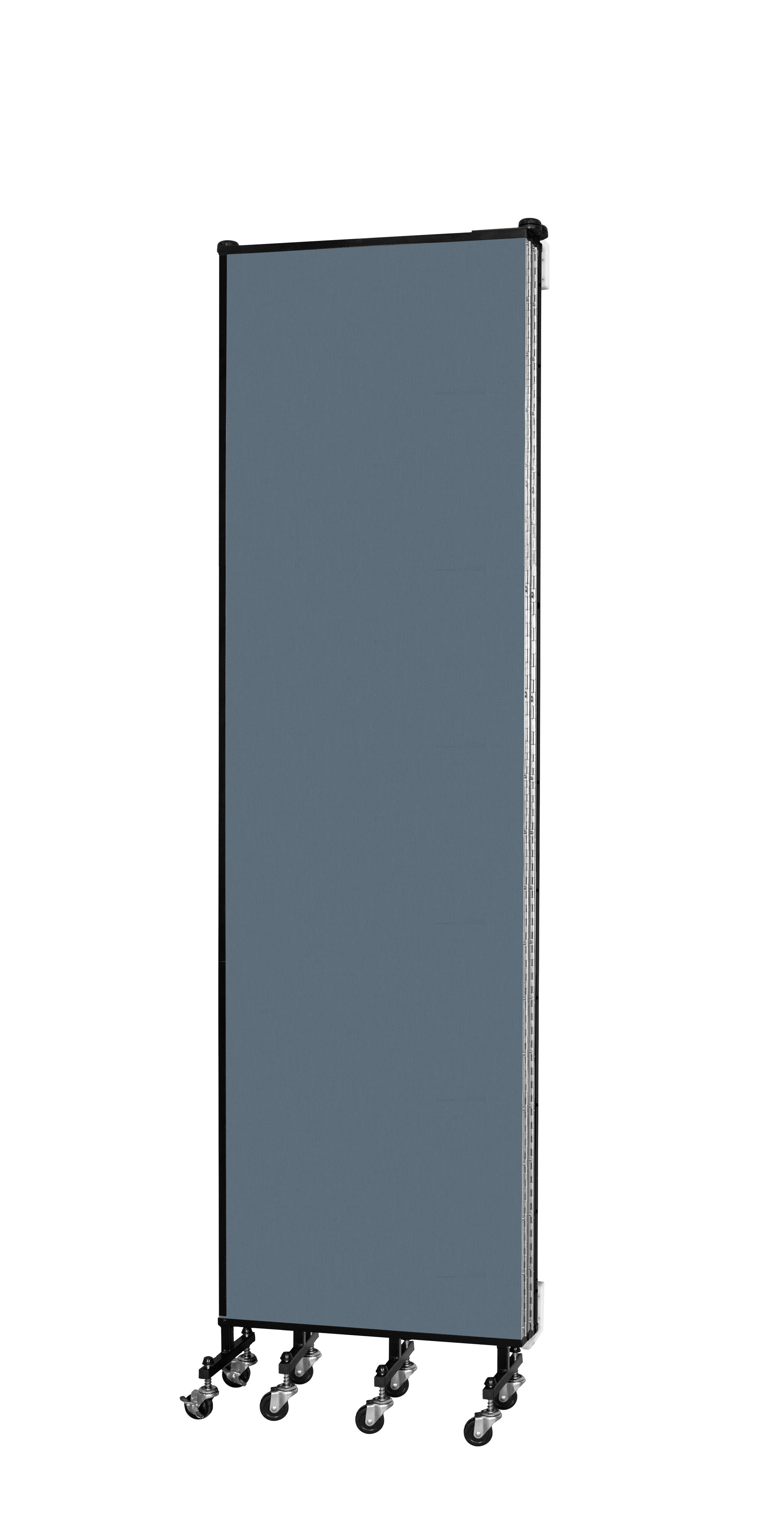 Wallmount Room Divider - 7' 4"H x 9' 2"L - 5 Panel, Lake, Fabric