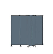 Wallmount Room Divider - 7' 4"H x 9' 2"L - 5 Panel, Lake, Fabric