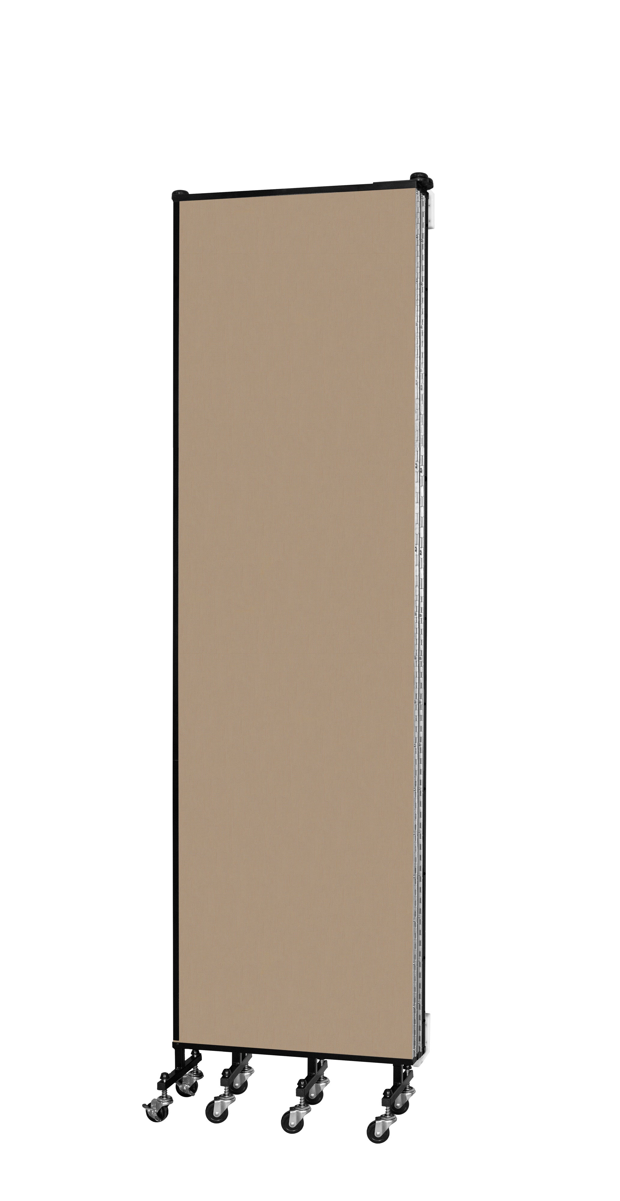Wallmount Room Divider - 7' 4"H x 9' 2"L - 5 Panel, Desert, Fabric