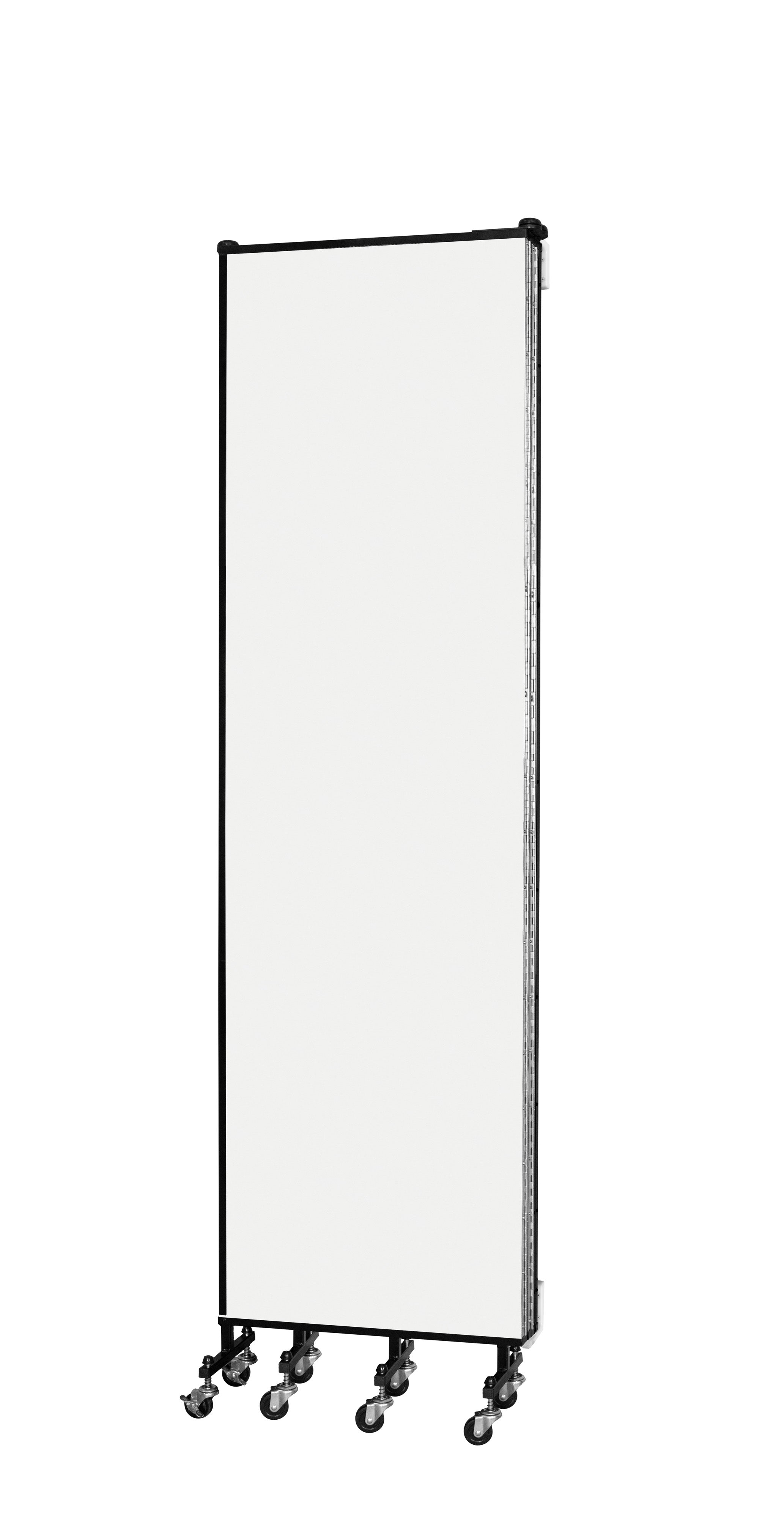 Wallmount Room Divider - 7' 4"H x 9' 2"L - 5 Panel, Ice, Vinyl