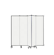 Wallmount Room Divider - 7' 4"H x 9' 2"L - 5 Panel, Ice, Vinyl
