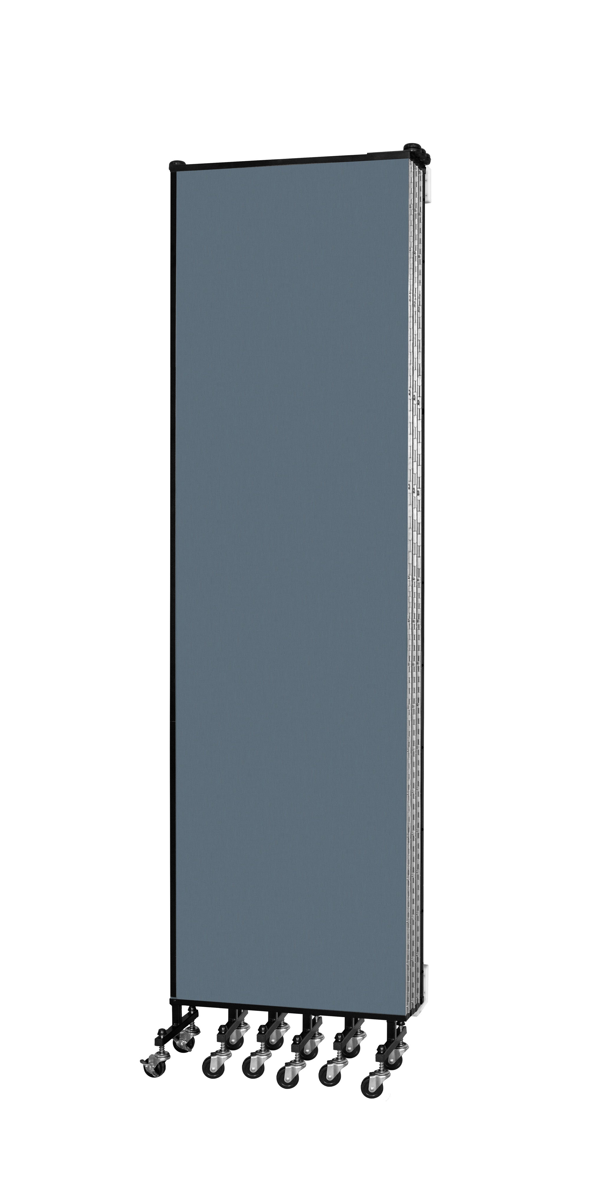 Wallmount Room Divider - 7' 4"H x 12' 10"L - 7 Panel, Lake, Fabric