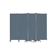 Wallmount Room Divider - 7' 4"H x 12' 10"L - 7 Panel, Lake, Fabric