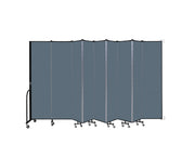 Wallmount Room Divider - 7' 4"H x 16' 6"L - 9 Panel, Lake, Fabric