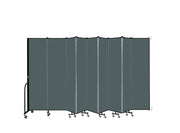 Wallmount Room Divider - 7' 4"H x 16' 6"L - 9 Panel, Mallard, Fabric