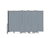 Wallmount Room Divider - 7' 4"H x 16' 6"L - 9 Panel, Blue Tide, Vinyl